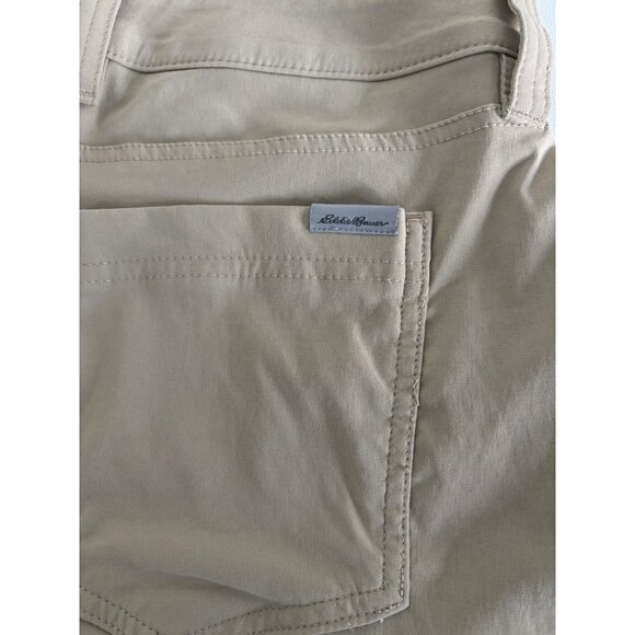 Eddie Bauer Pants 14 Khaki Performance Hiking Quick Dry Mesh Gorpcore Athleisure - Picture 12 of 13